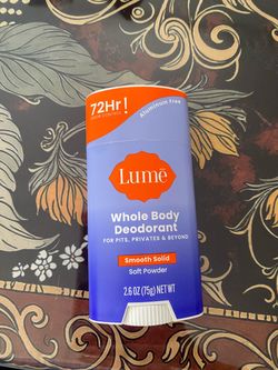 New lume deodorant