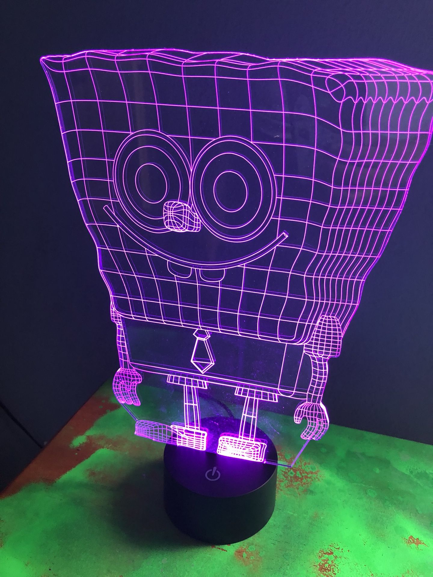 Kids Room Decoration Soccer Or Sponge Bob 3D Lamp