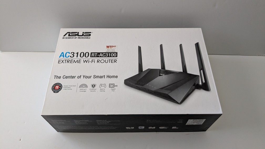 Asus AC3100 Extreme Wi-Fi Router WTFast Built-In Online Game Accelerator 2.4G 5G Gaming Internet