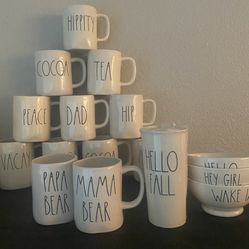 Rae Dunn Mugs And Bowls 