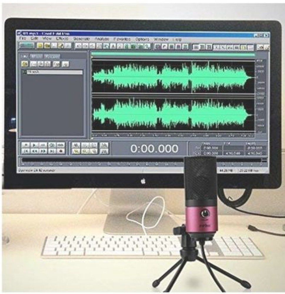 Fifine USB Podcast Condenser Microphone Recording On Laptop, No Need Sound Card Interface and Phantom Power-K669