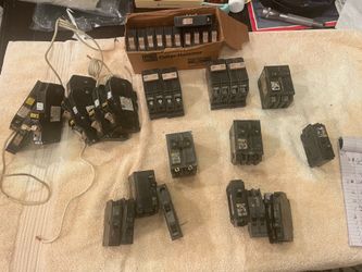 34 Circuit Breakers & Various Electrical Supplies - Electrician’s Dream