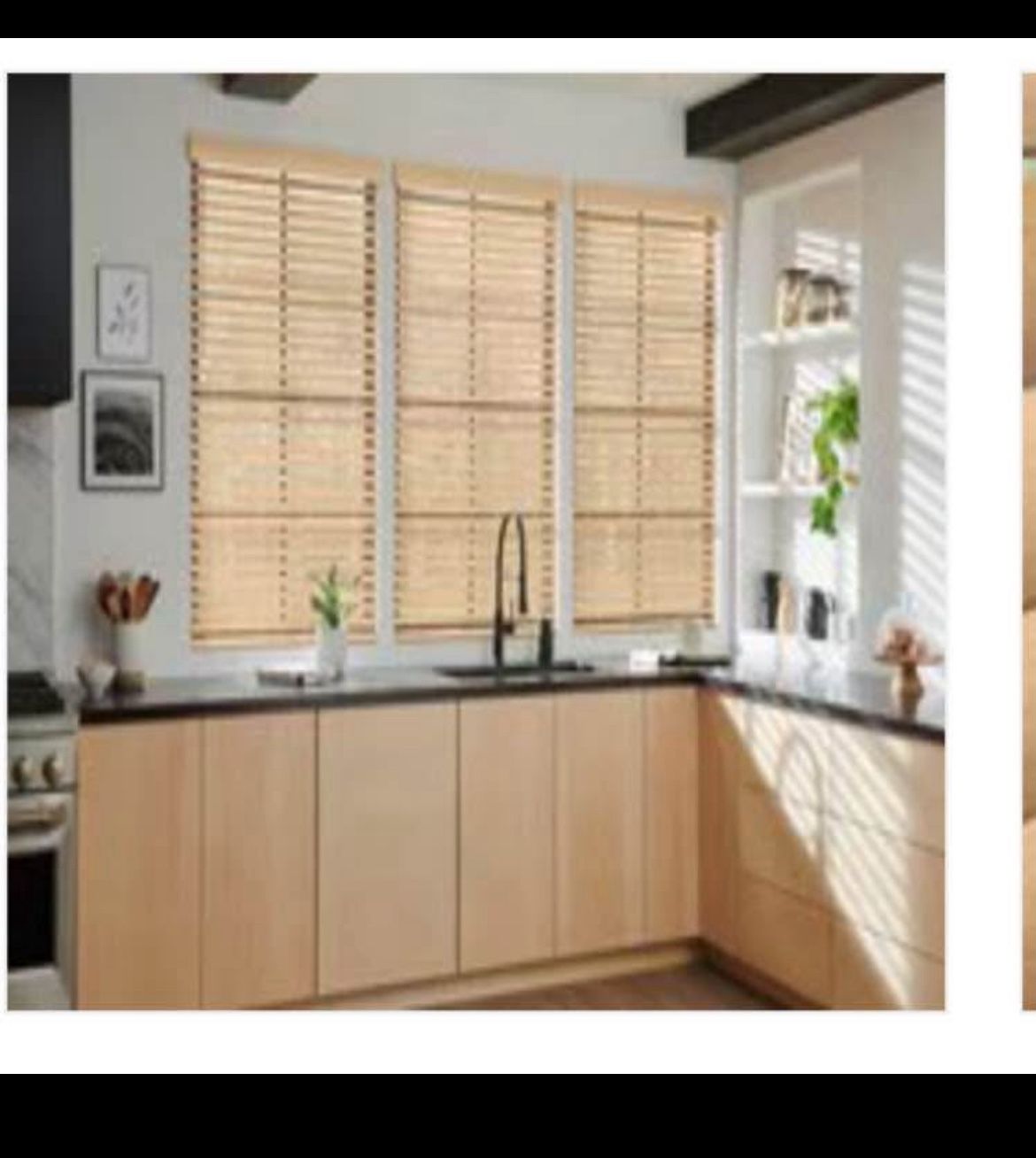 2 Inch Faux Wood Blinds Brown 36x60in