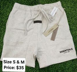 Light oatmeal essentials shorts size S & M