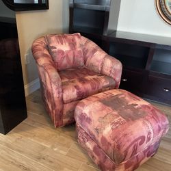 Swivel Chair And Ottoman 