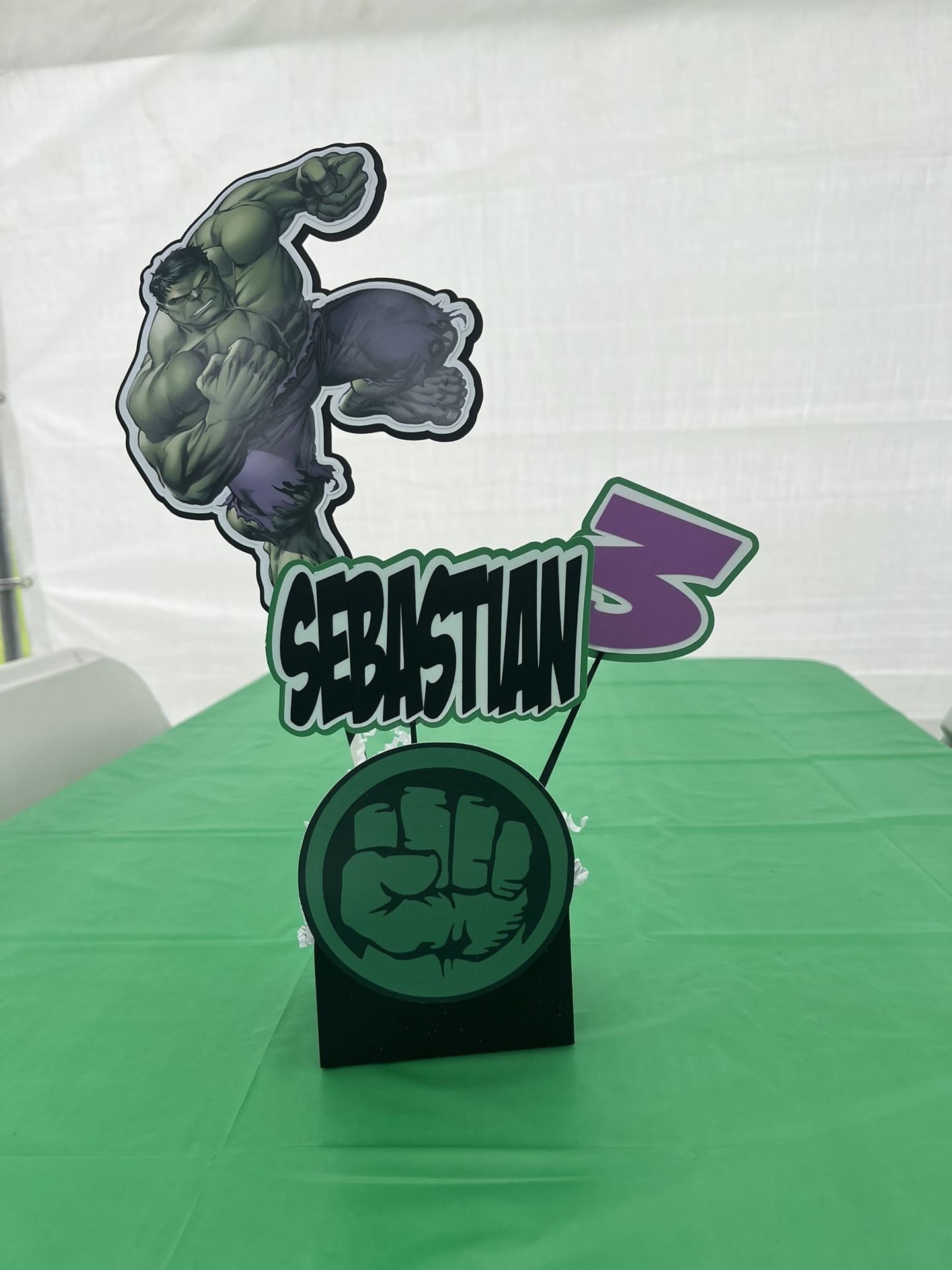 Hulk & Spider-Man Center Pieces