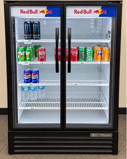 Red Bull Commercial Glass Door Beverage Refrigerator