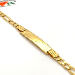 14k Gold Bracelet Kid’s Children ID Figaro 2.6grams 148315 7