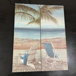 Nan Beach Canvas Wall Art.