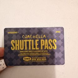 Coachella weekend 1 Shuttle Pass