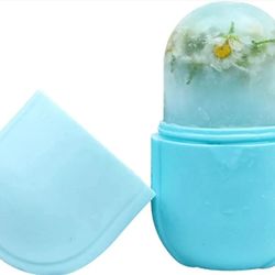 Ice Roller for Face and Eye, Ice Face Roller,Facial Beauty Oval Blue