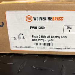 Wolverine brass to handle bathroom faucet 8 inch chrome