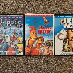 Children’s DVD Movies 3 Total