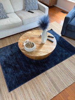 SAFAVIEH Area Rug 4x6 - Vision Collection - Navy