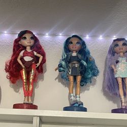 Set Of 6 Rainbow High Dolls Never Used 