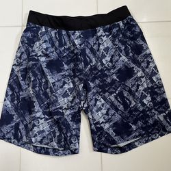 Lululemon Shorts w/ CityScape pattern - Large