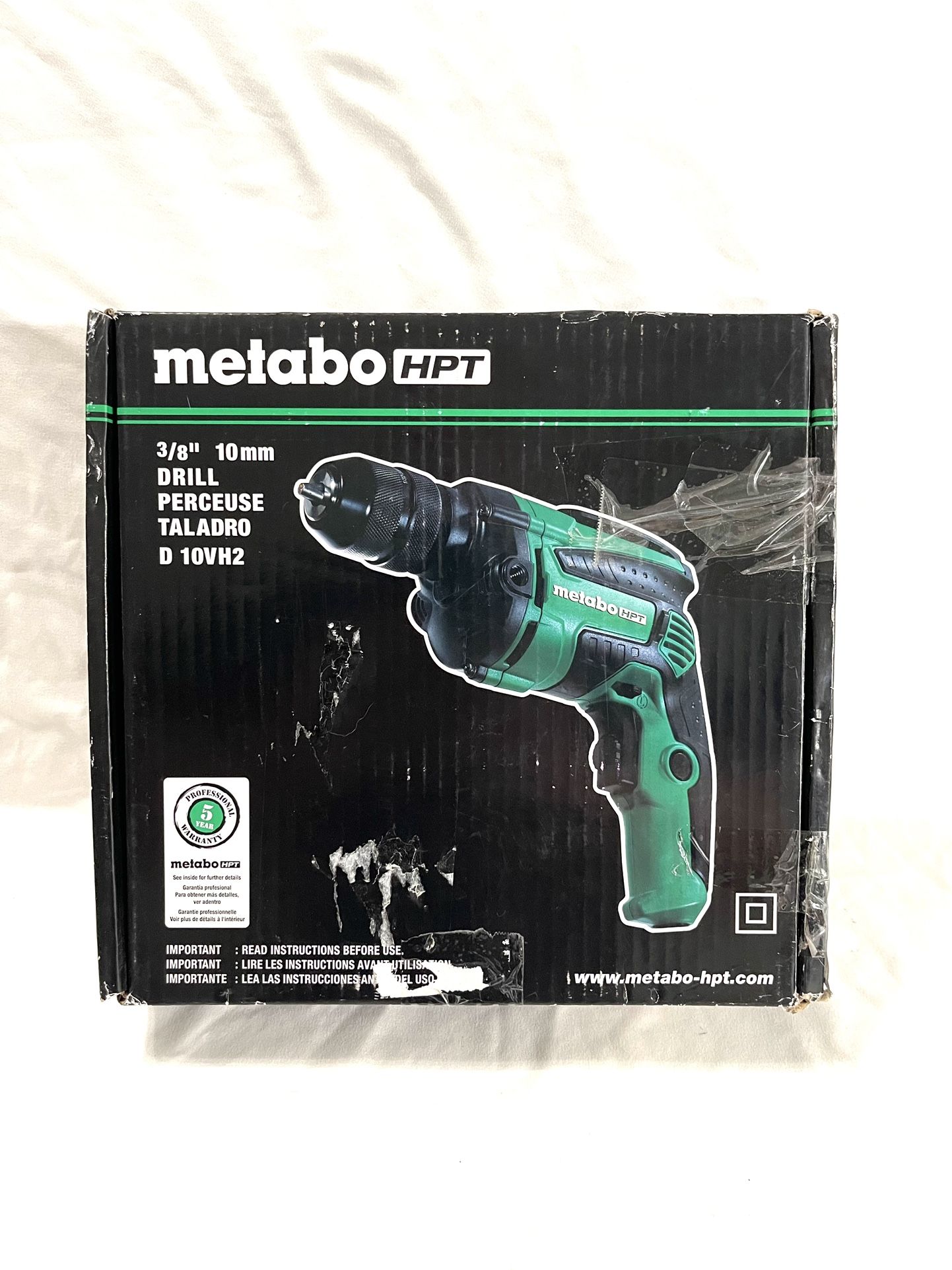 Brand New In The Box Metabo HPT 3/8” Corded Drill Driver. Retails for $107.