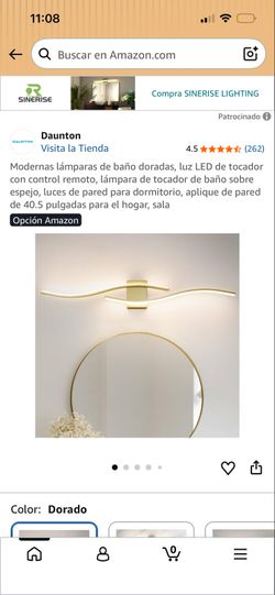 Vanity light led gold