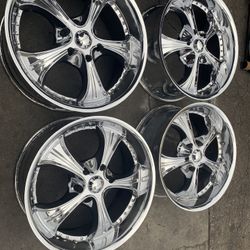 20” For Chevy Silverado Tahoe 6 Lugs Chrome