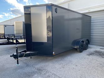 NEW 7x16 ENCLOSED TRAILER