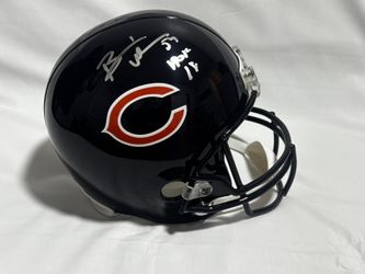 Brian Urlacher Signed Full-Size Helmet
