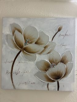 Floral Canvas Wall Art Painting