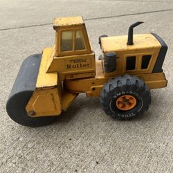 Vintage Orange Mighty Tonka Roller, 1970’s  Metal