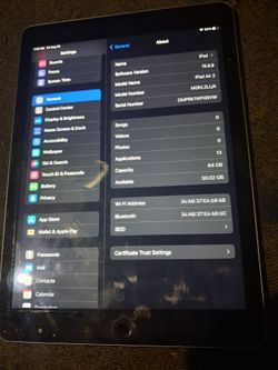 Apple Ipad Air 2 (64 gb) $80