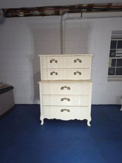 French Style Vintage Dresser. Hard Wood.