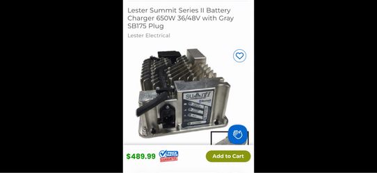 Industrial golf cart battery charger