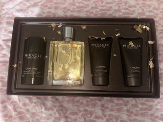 Rare Vintage Lancome Miracle Homme Men's Gift Box Set - Discontinued