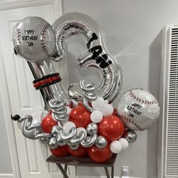 Baseball Balloon Arrangement