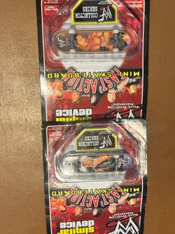 Vintage 1999 WWF Fast Action Mini Skateboards Sealed Tech Deck - Rock & Stone Cold