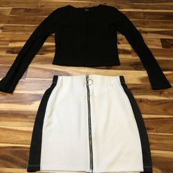 Juniors Top & Skirt, Size S