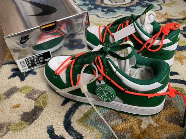 Off-White x Nike Dunk - Pine Green (Gently Used) for Sale in Central Point, OR - OfferUp