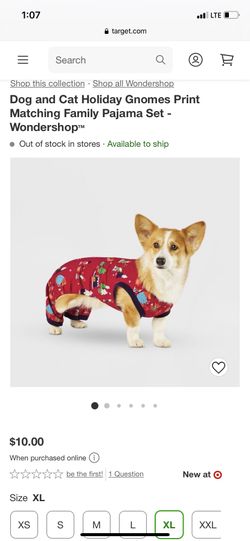Wondershop Dog Pajamas, Pet Clothes, Pajamas