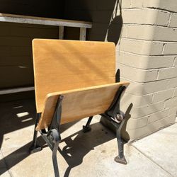Antique school bench