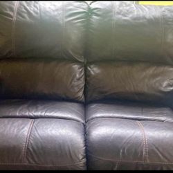 Leather Reclining Couch/Sofa