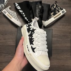 Amiri White Star Shoes For Men