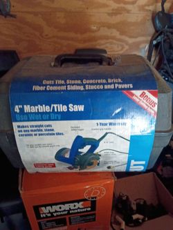 4" Marble/Tile Saw with Carrying Case