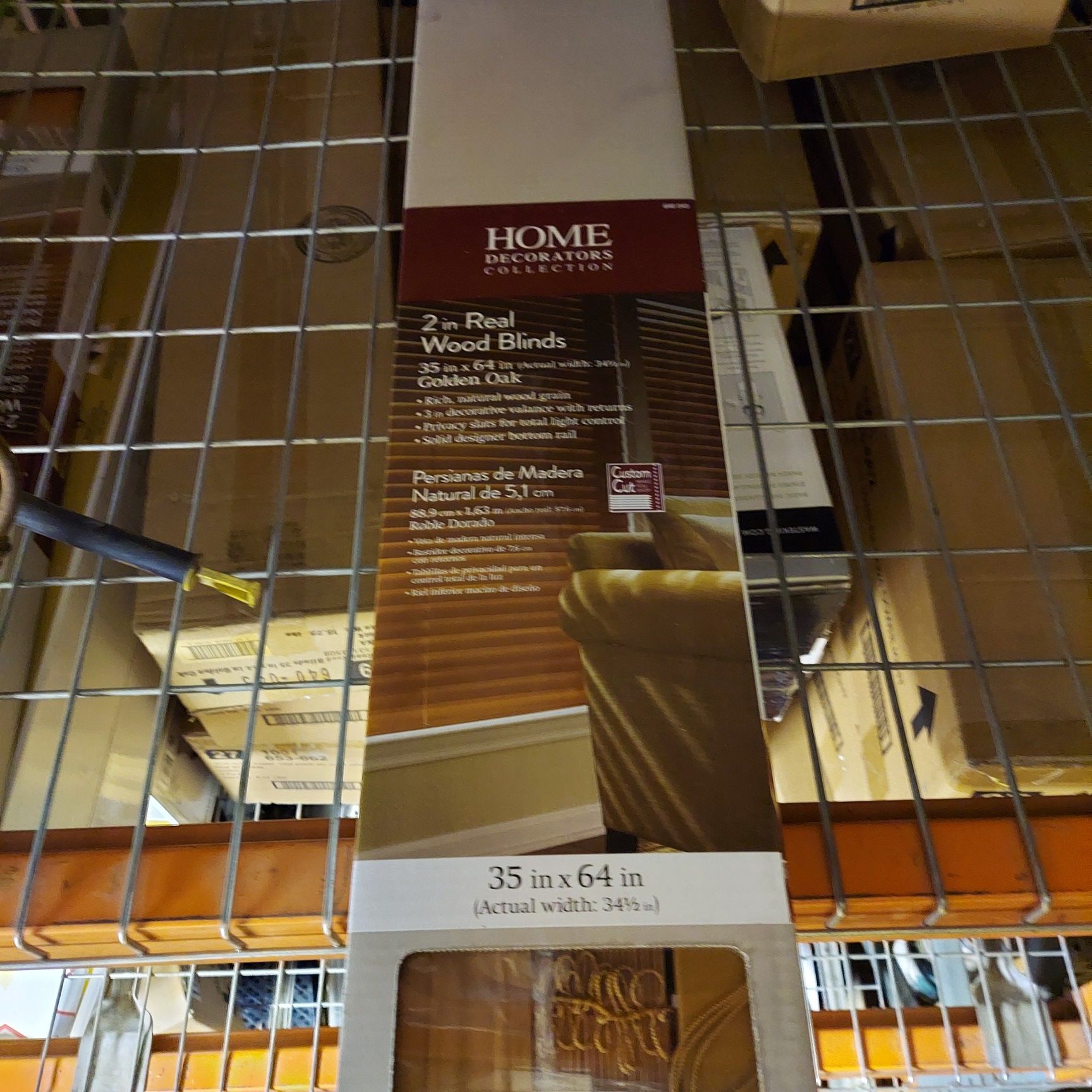 Real wood blinds. Have 30 new boxes.