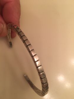 Sterling silver thin cuff bracket