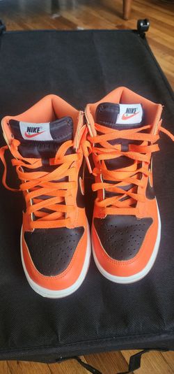 Youth Nike Dunk High GS 'Halloween Pumpkin' (style code DB2179-004) size 5.5