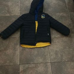 Golden State Warriors Puffer Jacket Reversible
