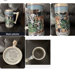 1990 Budweiser Salutes Baseball America's Favorite Pastime LimitedEdition Stein