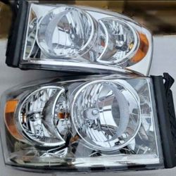 06-08 Dodge Ram Headlights Luces Micas Calaveras Faros Faroles Focos Headlamps