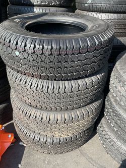 Set of four used tires Goodyear LT245/75R16 $400