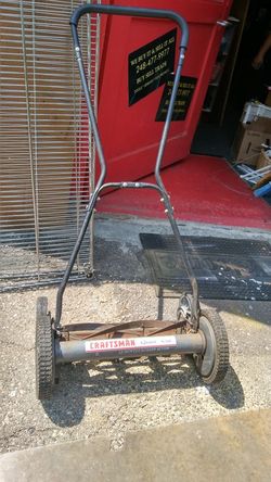Manual mower