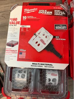 Milwaukee 10 pieces Hole Dozer