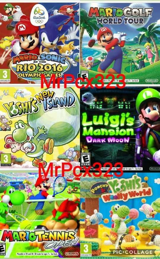Mario 3ds Games for nintendo new 3ds xl , works for 2ds , 3ds , new 2ds xl and new 3ds xl , ds